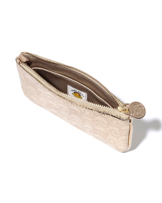 BABY MILO SHINY POUCH EMBOSSED MULTI CASE WALLET - GOLD