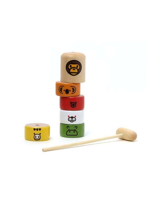 The BAPE Baby Milo Wooden Game Set Multi