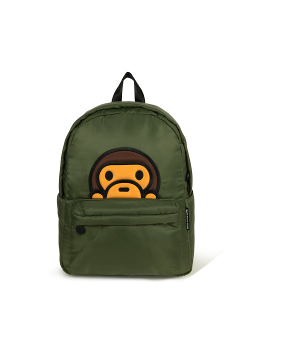 BABY MILO OLIVE PUFF BACKPACK