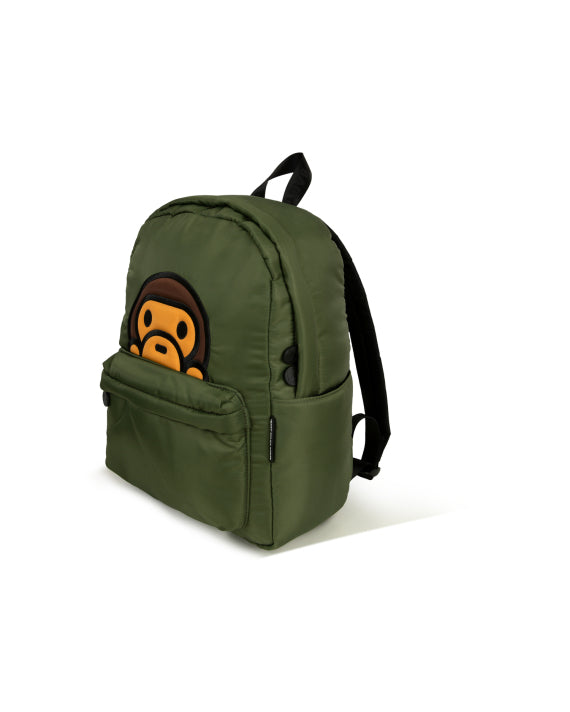 BABY MILO OLIVE PUFF BACKPACK