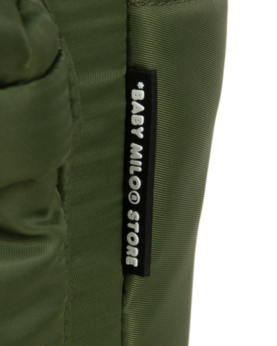BABY MILO OLIVE PUFF BACKPACK