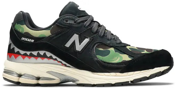 BAPE X NEW BALANCE 2002R ‘CAMO’ DRESSES THE RETRO RUNNER US MEN SIZE 9