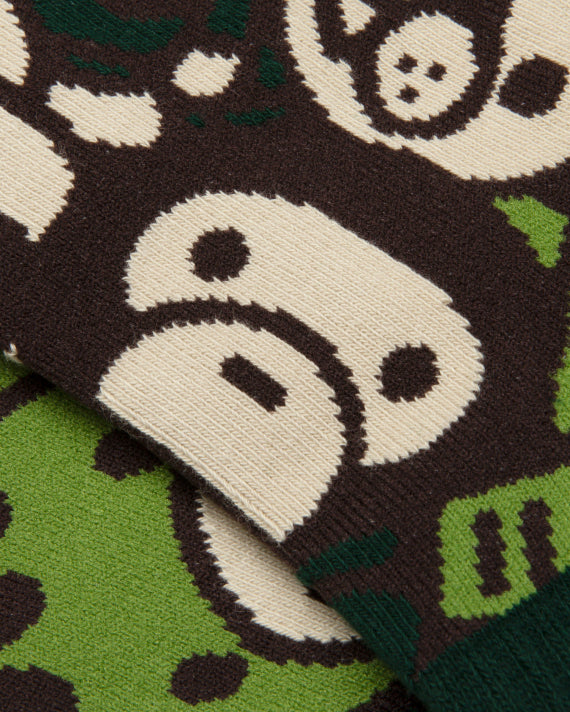 BABY MILO AND FRIENDS CAMO SOCKS - GREEN