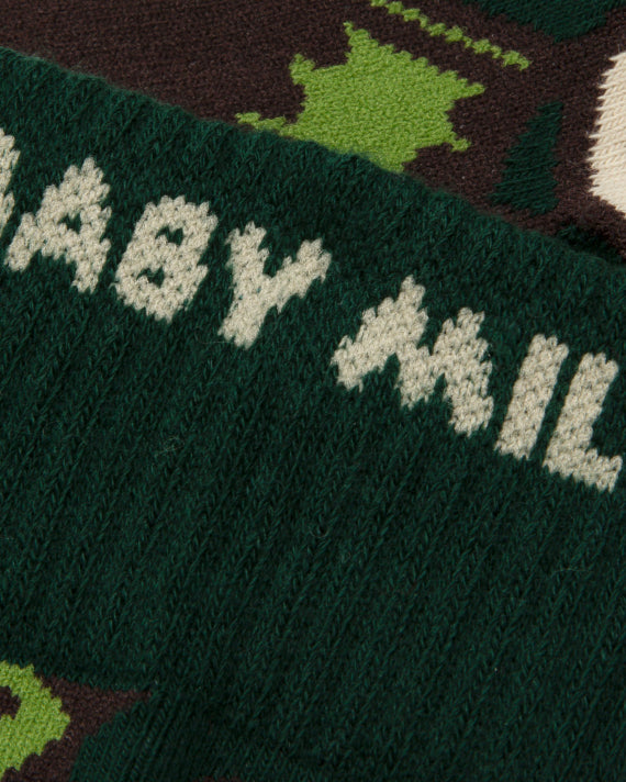 BABY MILO AND FRIENDS CAMO SOCKS - GREEN