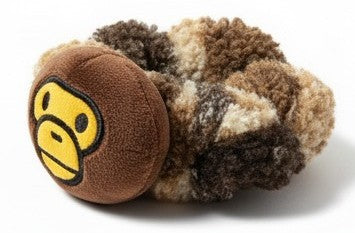 BABY MILO PLUSH HAIRBAND – PLUSH FUZZY BEIGE GRAY WHITE
