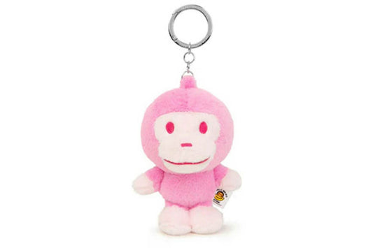BAPE BABY MILO PLUSH DOLL KEYCHAIN - PINK