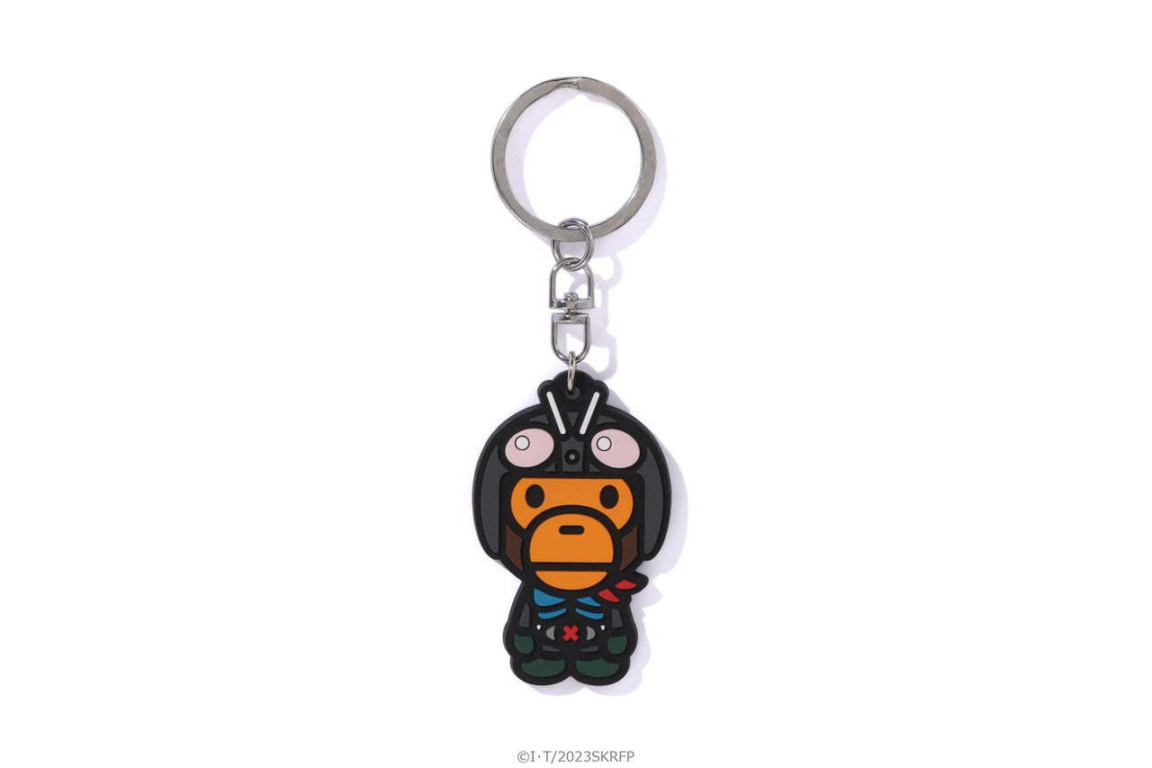 BAPE x Shin Kamen Rider Baby Milo Rubber Keychain "Kamen Rider No. 2" Pink (2023)