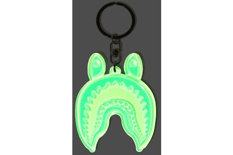BAPE Shark Reflective Keychain Green