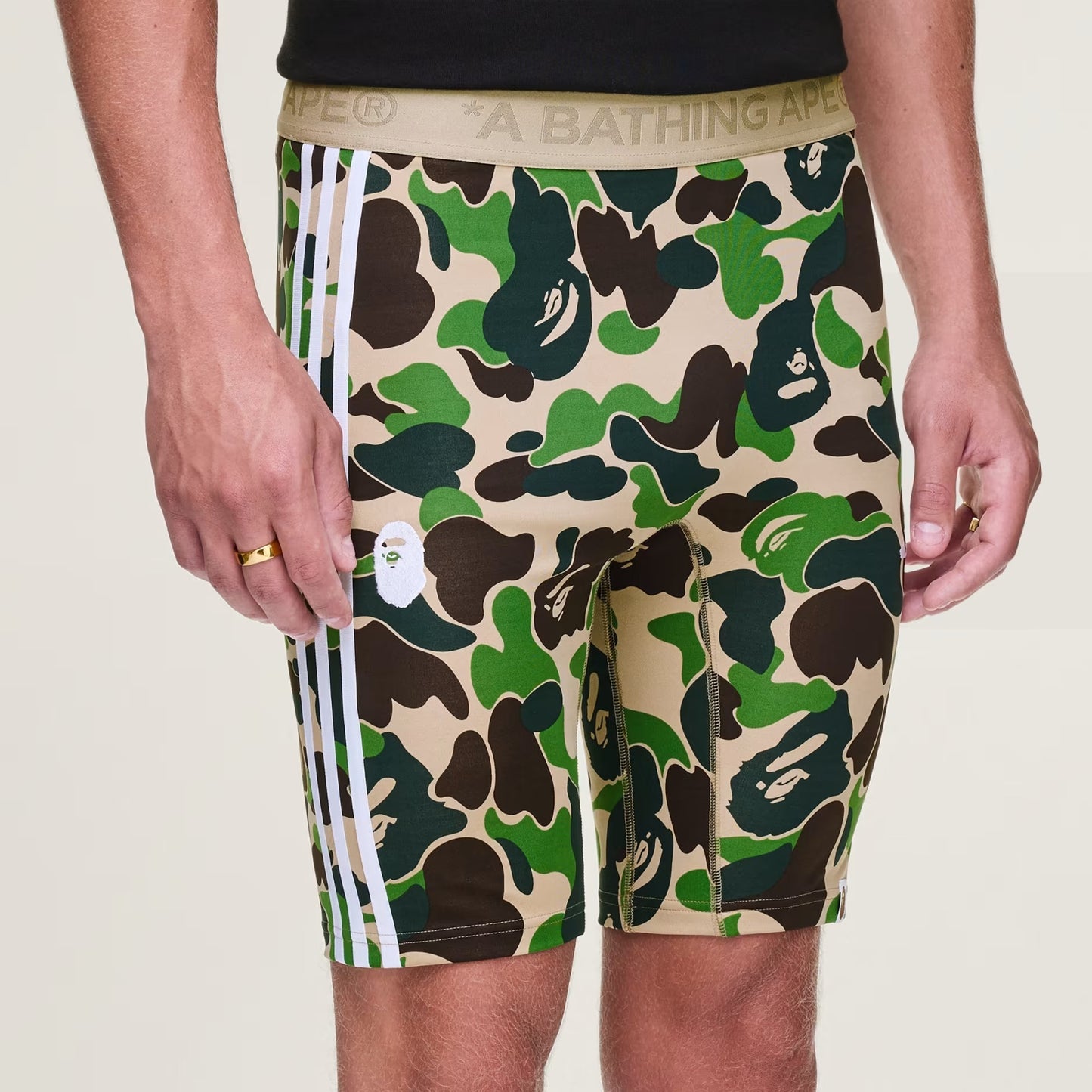 BAPE SOCCER TIGHTS - CAMO GREEN