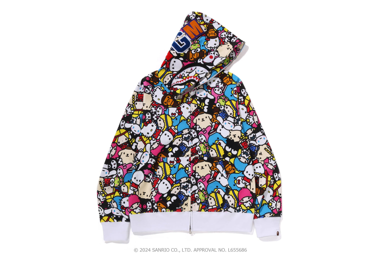 BABY MILO® X SANRIO CHARACTERS SHARK FULL ZIP HOODIE COLOR: MULTI
