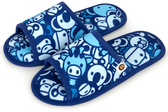 BAPE Baby Milo Slipper Blue Camo (FW24)