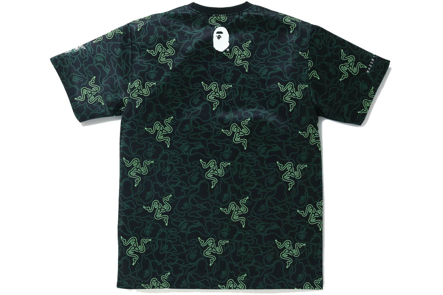 BAPE x RAZER A BATHING APE NEON CAMO TEAM TEE - L SIZE