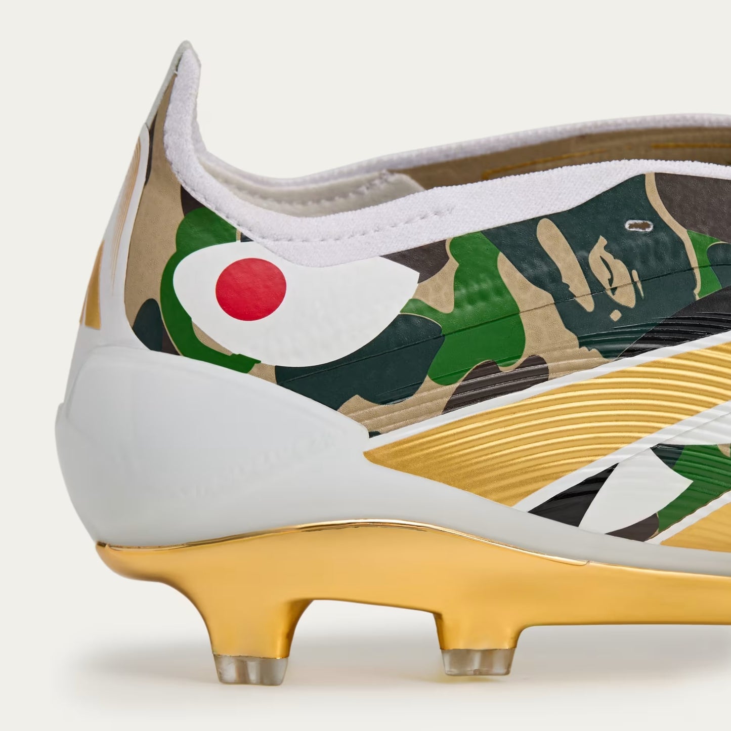 BAPE X ADIDAS PREDATOR ELITE FOLD-OVER TONGUE FIRM GROUND BOOTS LIMITED-EDITION PREDATOR ELITE BOOTS CLAD IN VIBRANT BAPE GRAPHICS