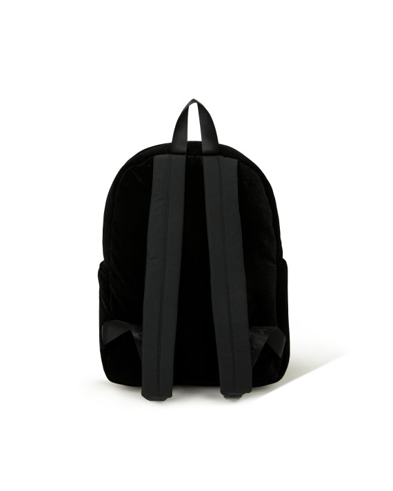 BABY MILO VELVET MINI BACKPACK - BLACK