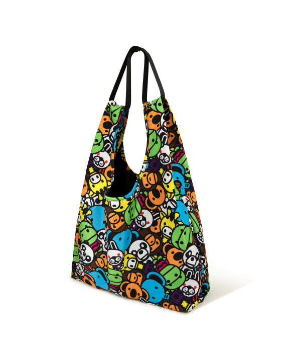 BABY MILO AND FRIENDS PRINTED TOTE BAG - MULTICOLOR