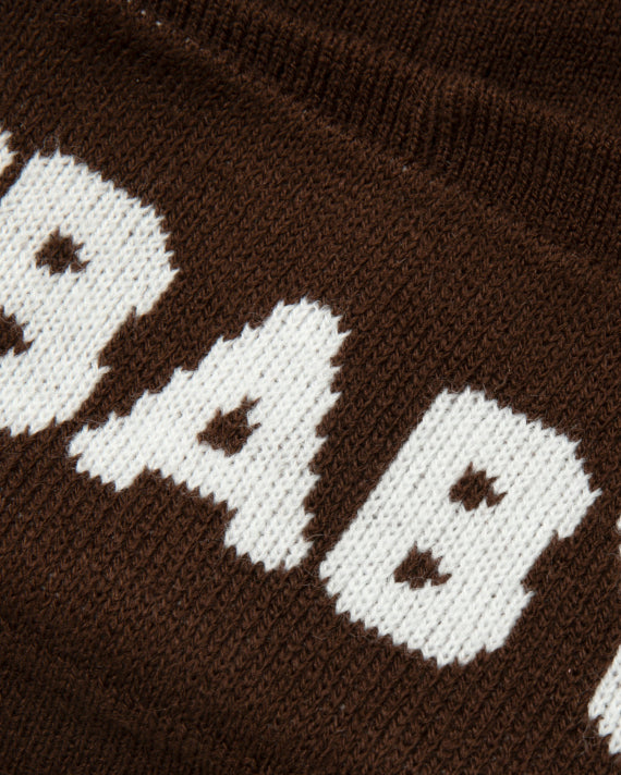 BABY MILO BROWN STAR PATCH BEANIE