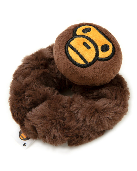 BABY MILO PLUSH MONKEY FACE HAIRBAND – BROWN FLUFFY HEADBAND FOR KIDS & ADULTS