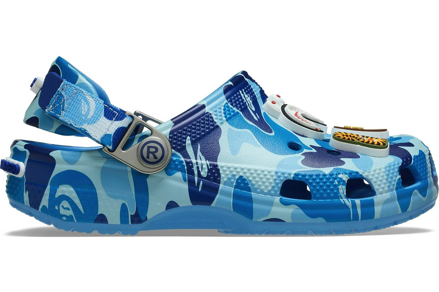 CROCS CLASSIC CLOG A BATHING APE ABC CAMO BLUE (KIDS)