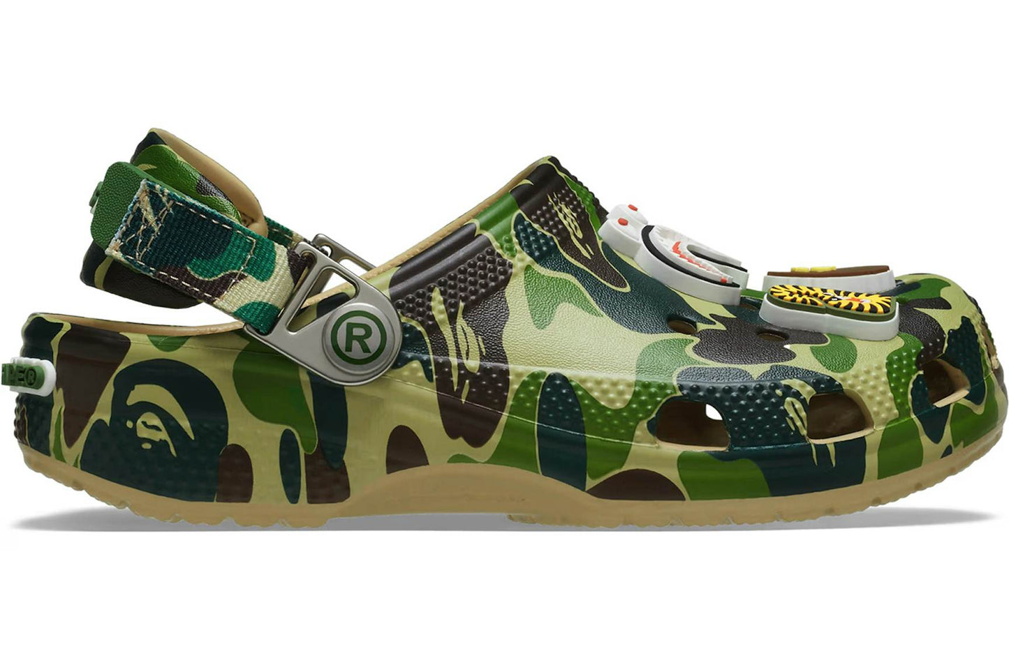 CROCS CLASSIC CLOG A BATHING APE ABC CAMO GREEN (KIDS)