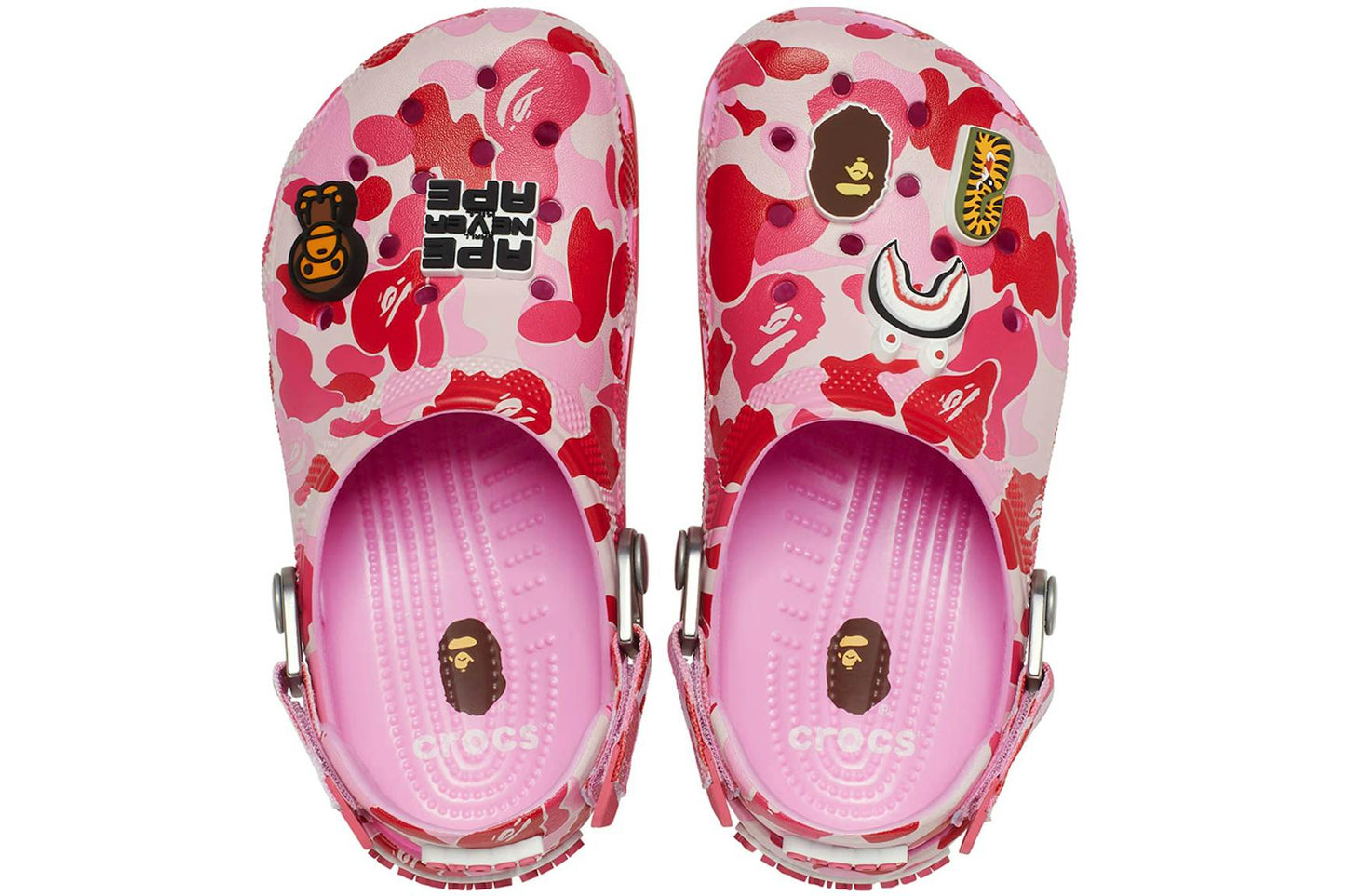 CROCS CLASSIC CLOG A BATHING APE ABC CAMO PINK (KIDS)