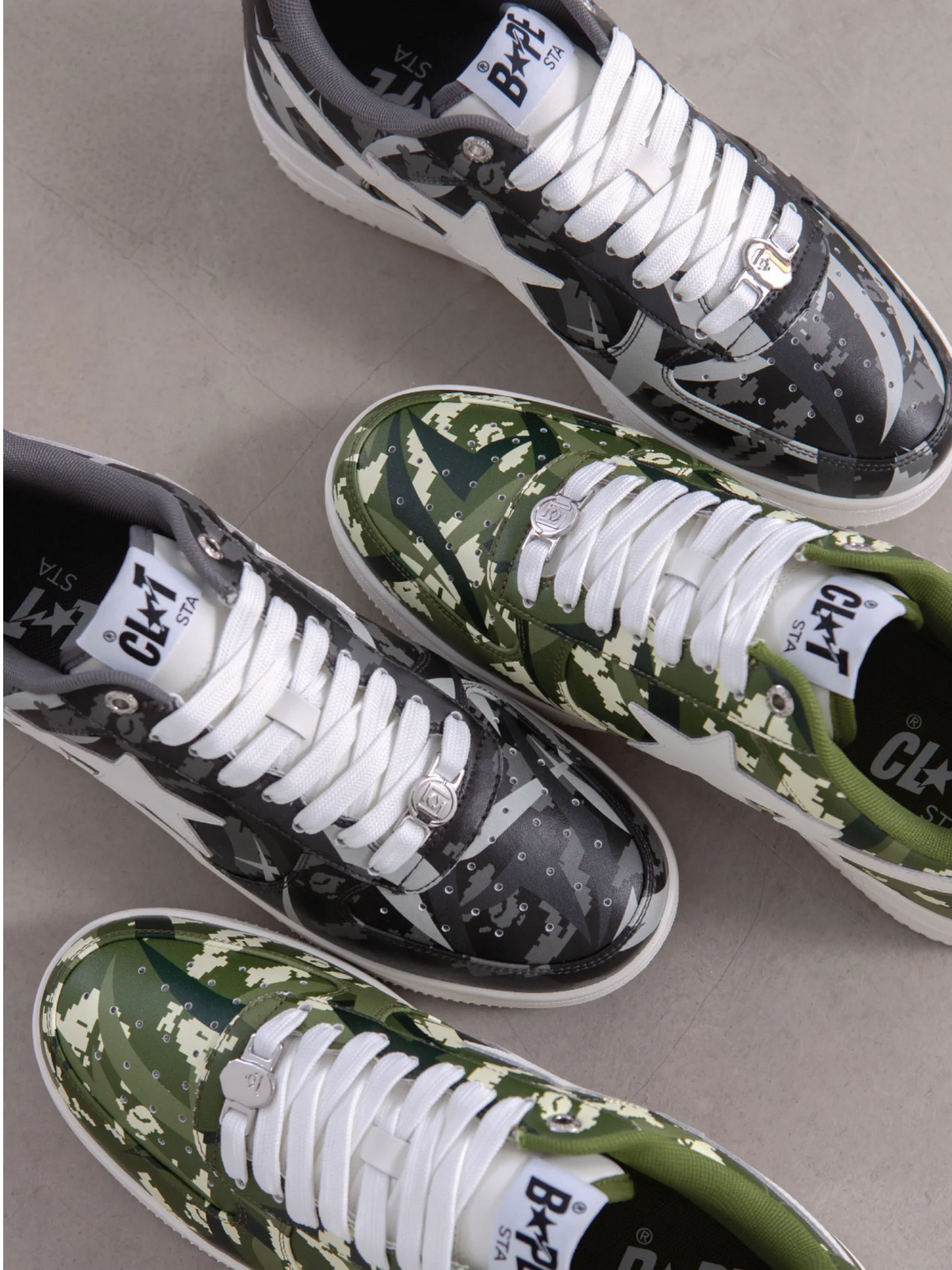 BAPE® X CLOT: CAMOUFLAGE REIMAGINATION BAPE STA™ CO-BRANDED SNEAKERS