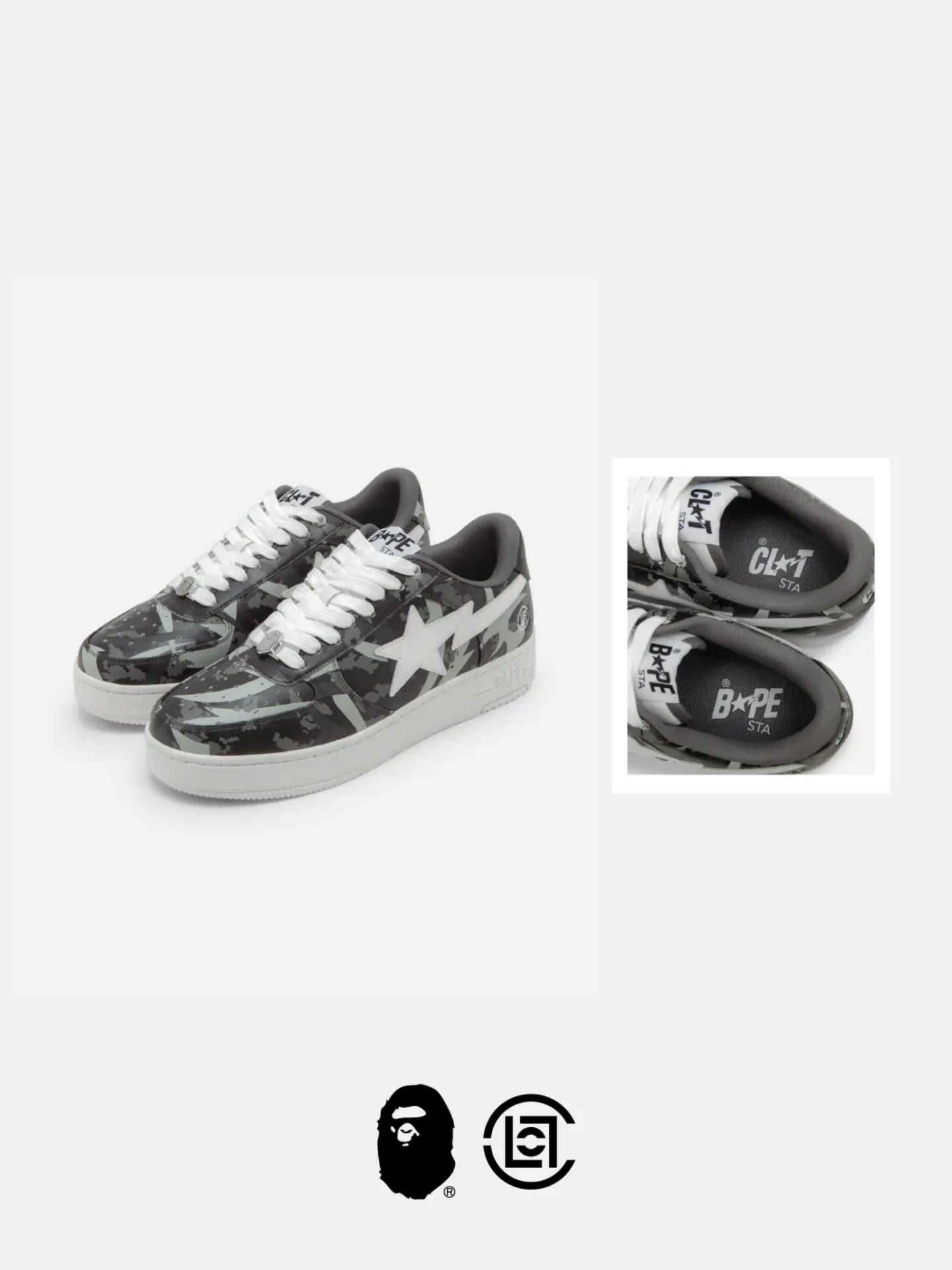 BAPE® X CLOT: CAMOUFLAGE REIMAGINATION BAPE STA™ CO-BRANDED SNEAKERS
