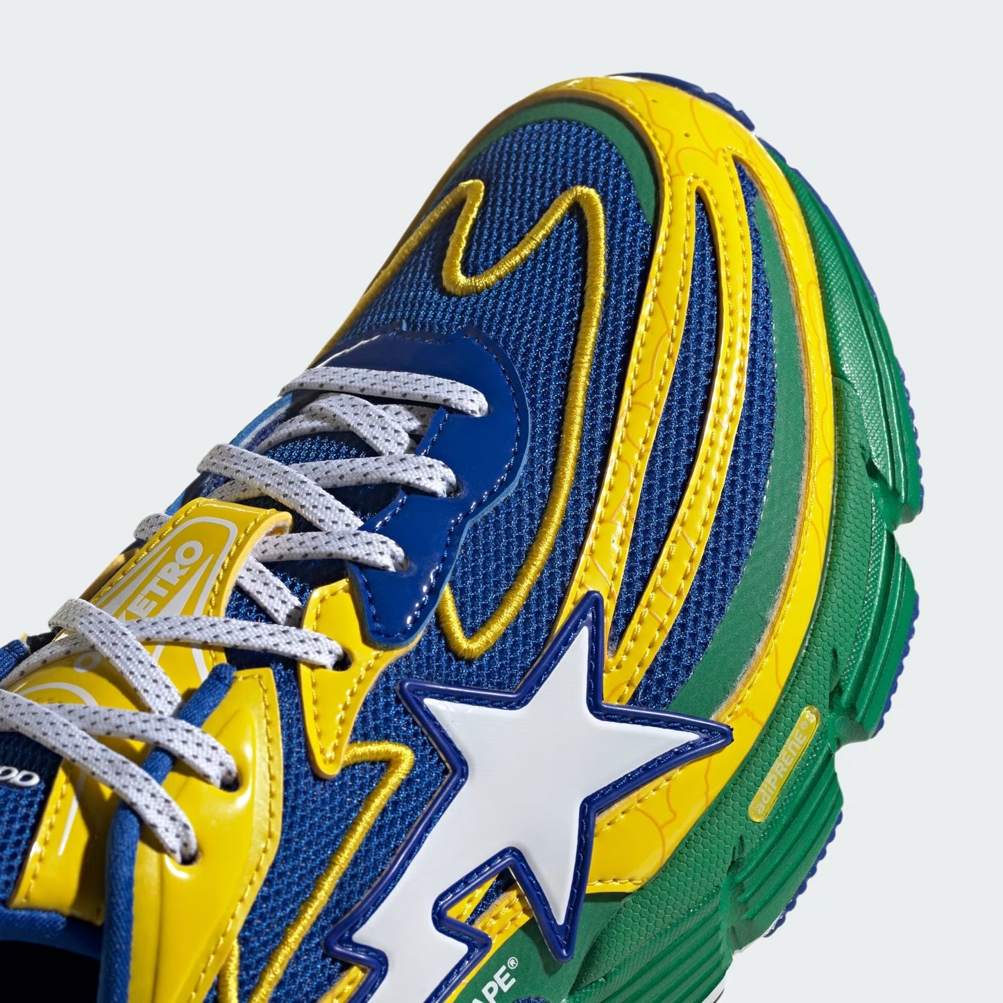 ORCATION BAPE SHOES - Y2K BRAZIL COLORWAY WITH ENAMEL LEATHER, AND COMES WITH EXTRA LACES