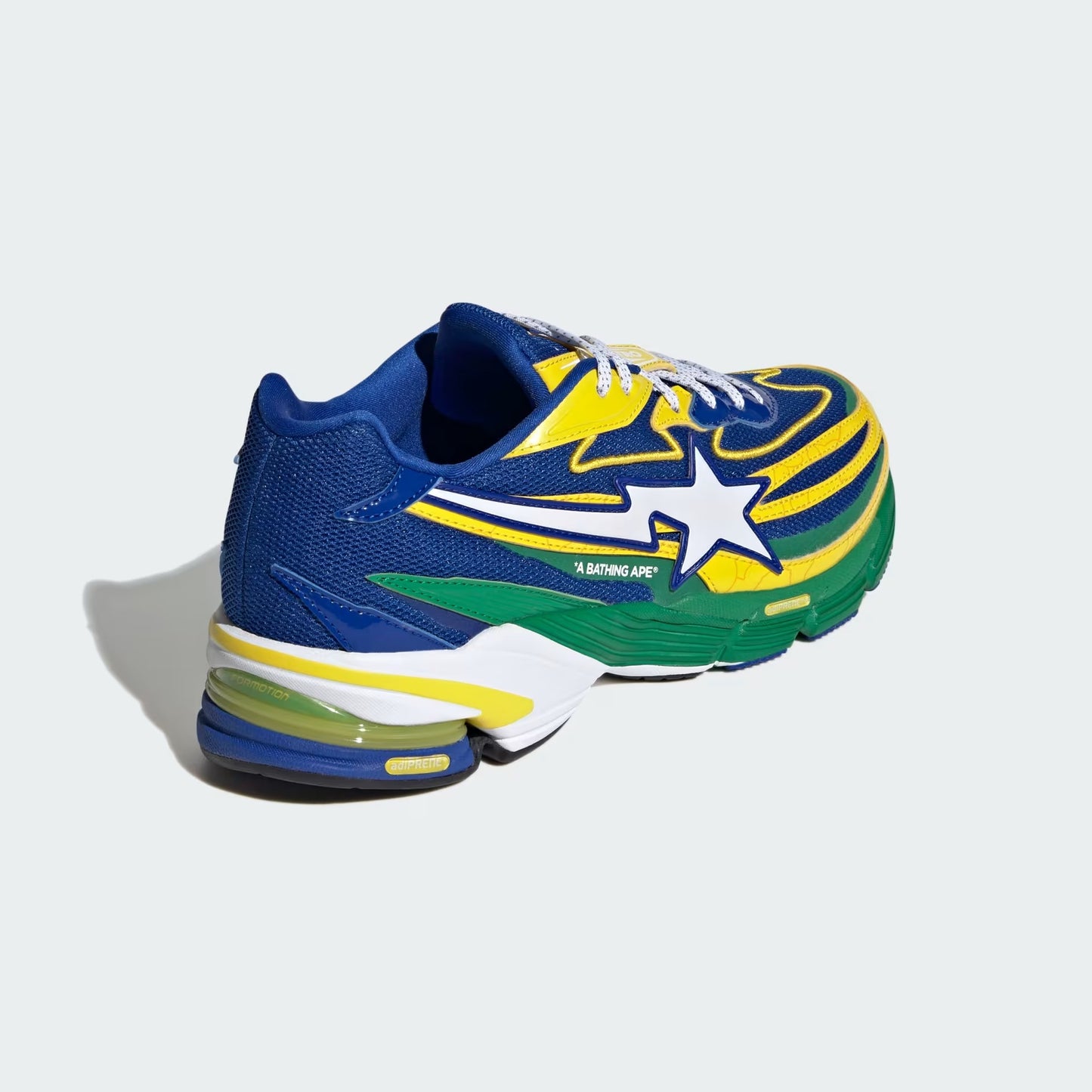 ORCATION BAPE SHOES - Y2K BRAZIL COLORWAY WITH ENAMEL LEATHER, AND COMES WITH EXTRA LACES