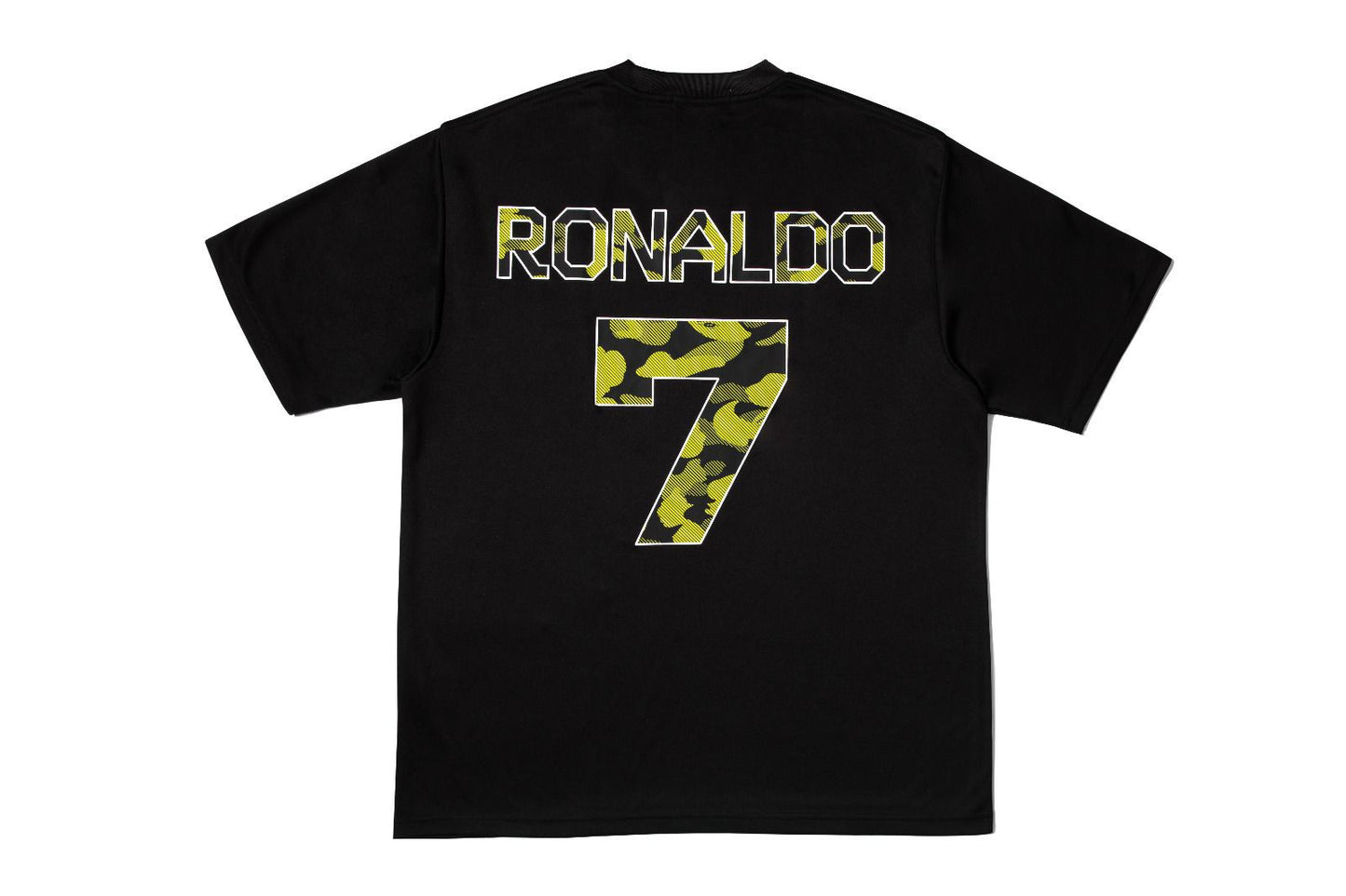 CR7 LIFE X A BATHING APE T-SHIRTS STYLE A - BLACK / CAMO GREEN