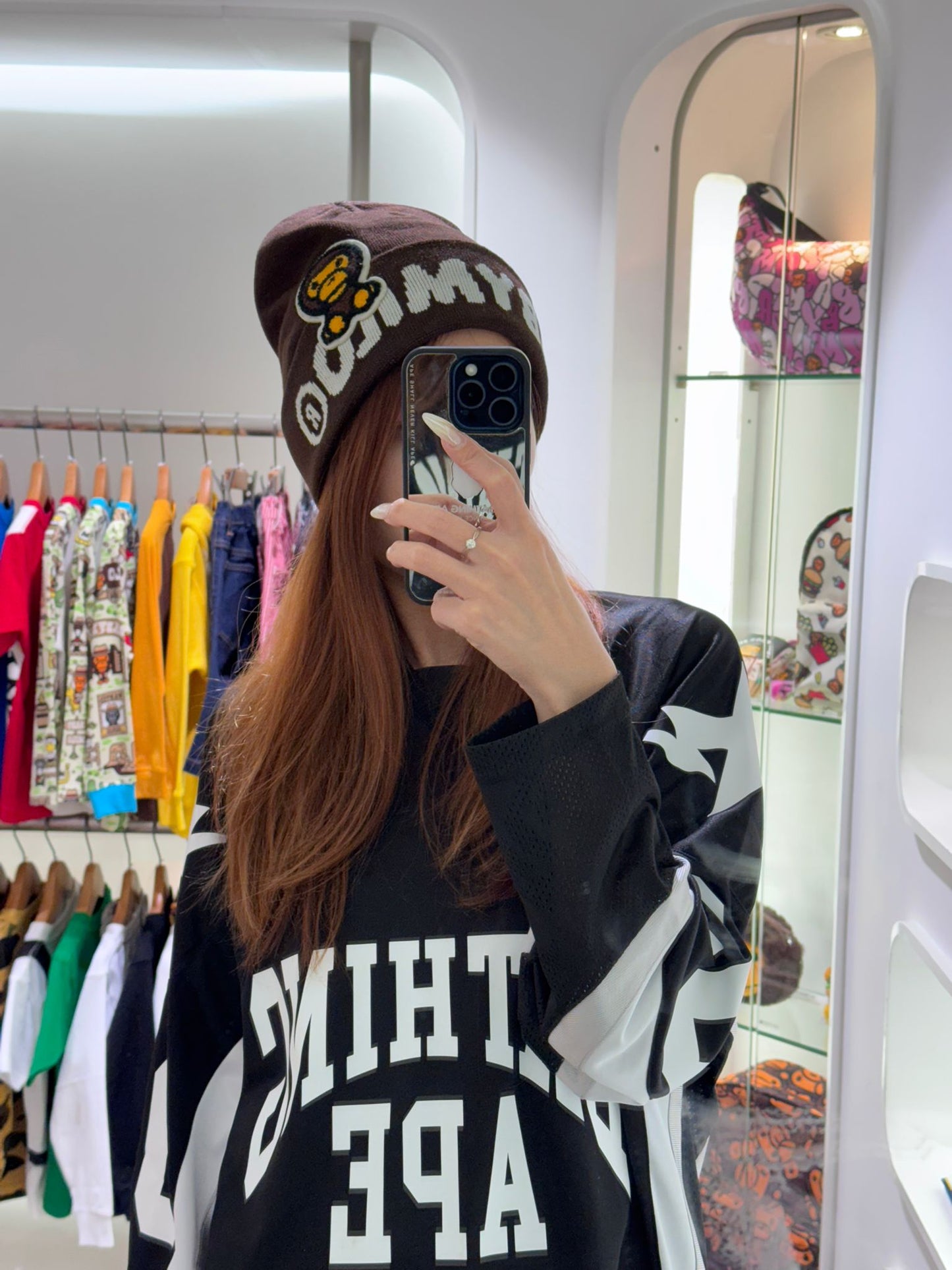 BABY MILO KNIT BEANIE - BROWN, BLACK, PINK
