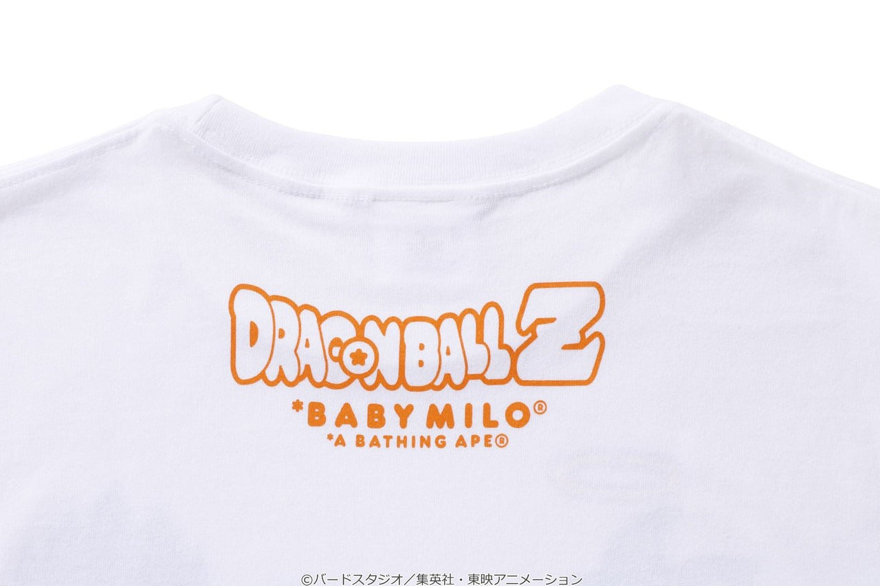 BAPE X DRAGON BALL Z BABY MILO GOKU VEGETA MAJIN BUU MR. SATAN PICCOLO GOHAN TRUNKS UUB BEE TEE - WHITE