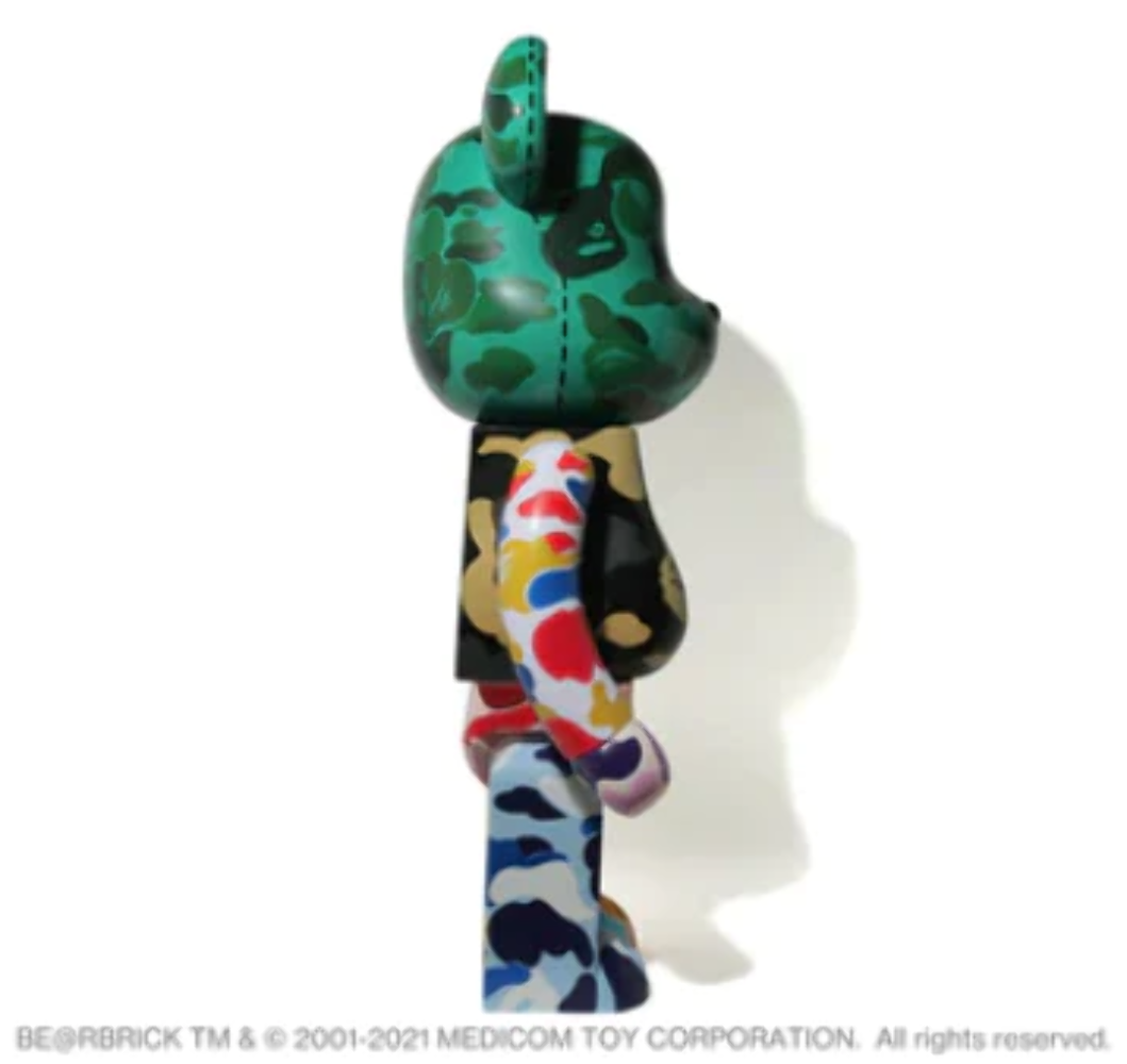 BEARBRICK X BAPE 28TH ANNIVERSARY CAMO #4 1000%