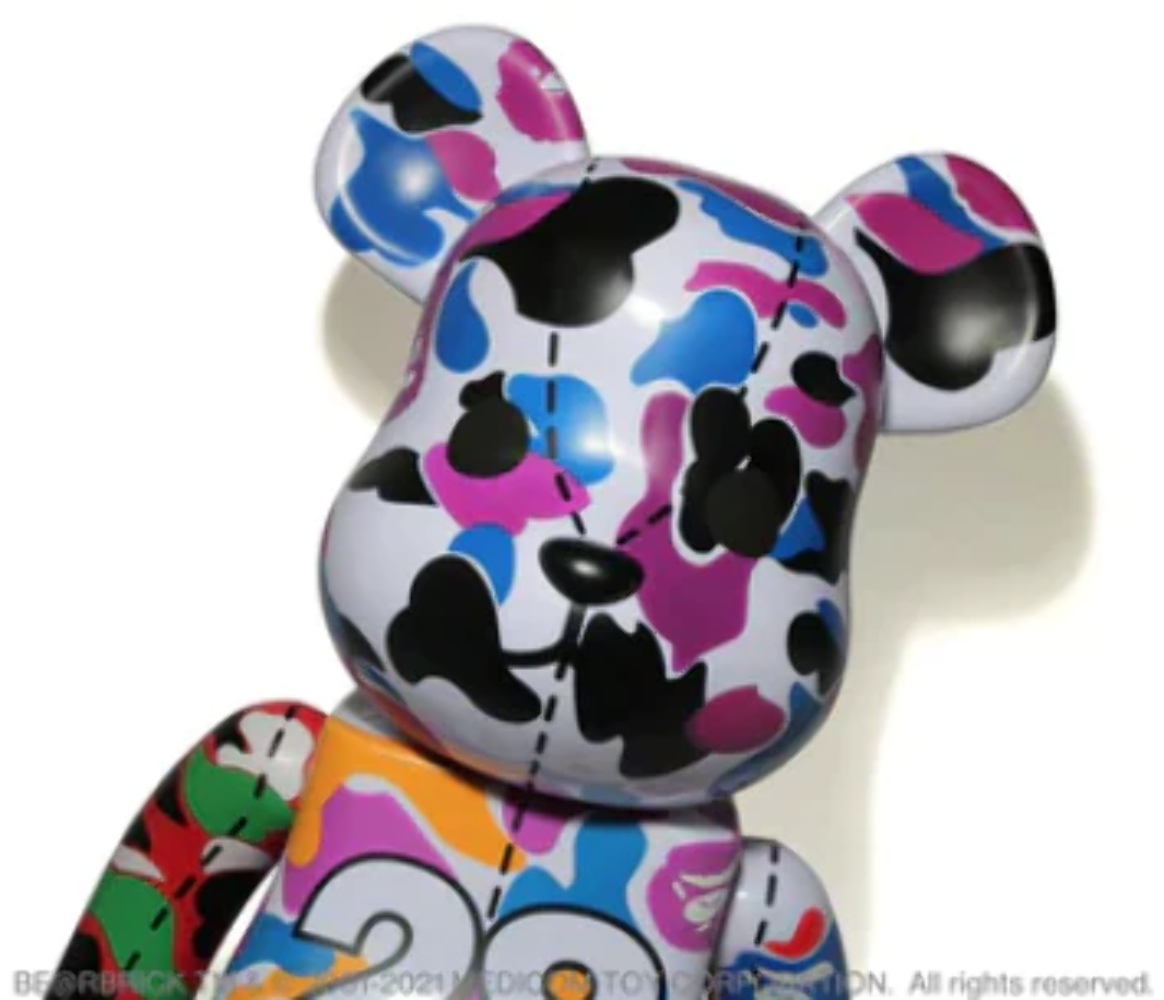 BEARBRICK X BAPE 28TH ANNIVERSARY CAMO #2 1000%