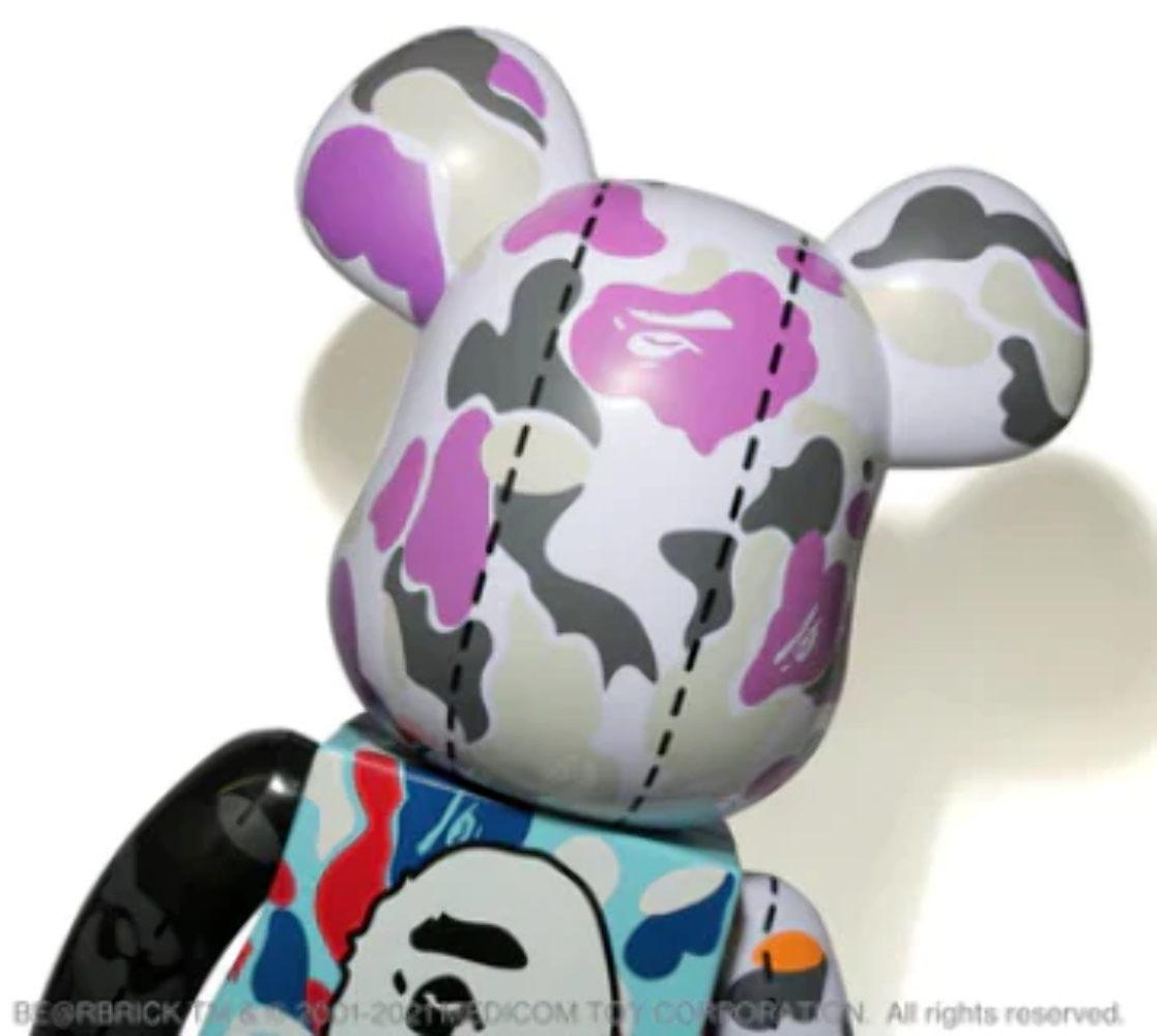 BEARBRICK X BAPE 28TH ANNIVERSARY CAMO #1 1000%