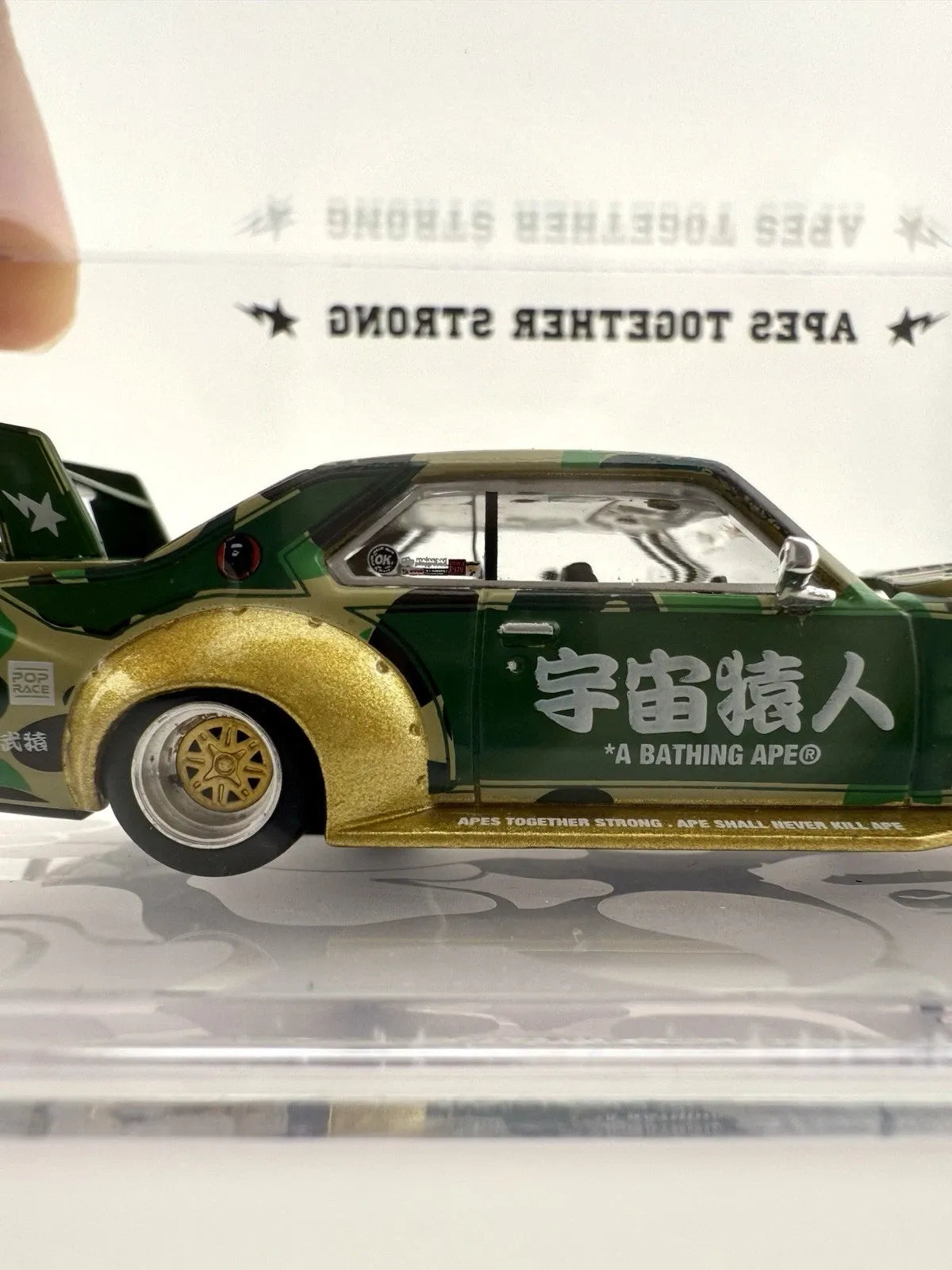 POP RACE 1:64 SKYLINE C210 BOSOZOKU STYLE BAPE DIECAST MODEL CAR