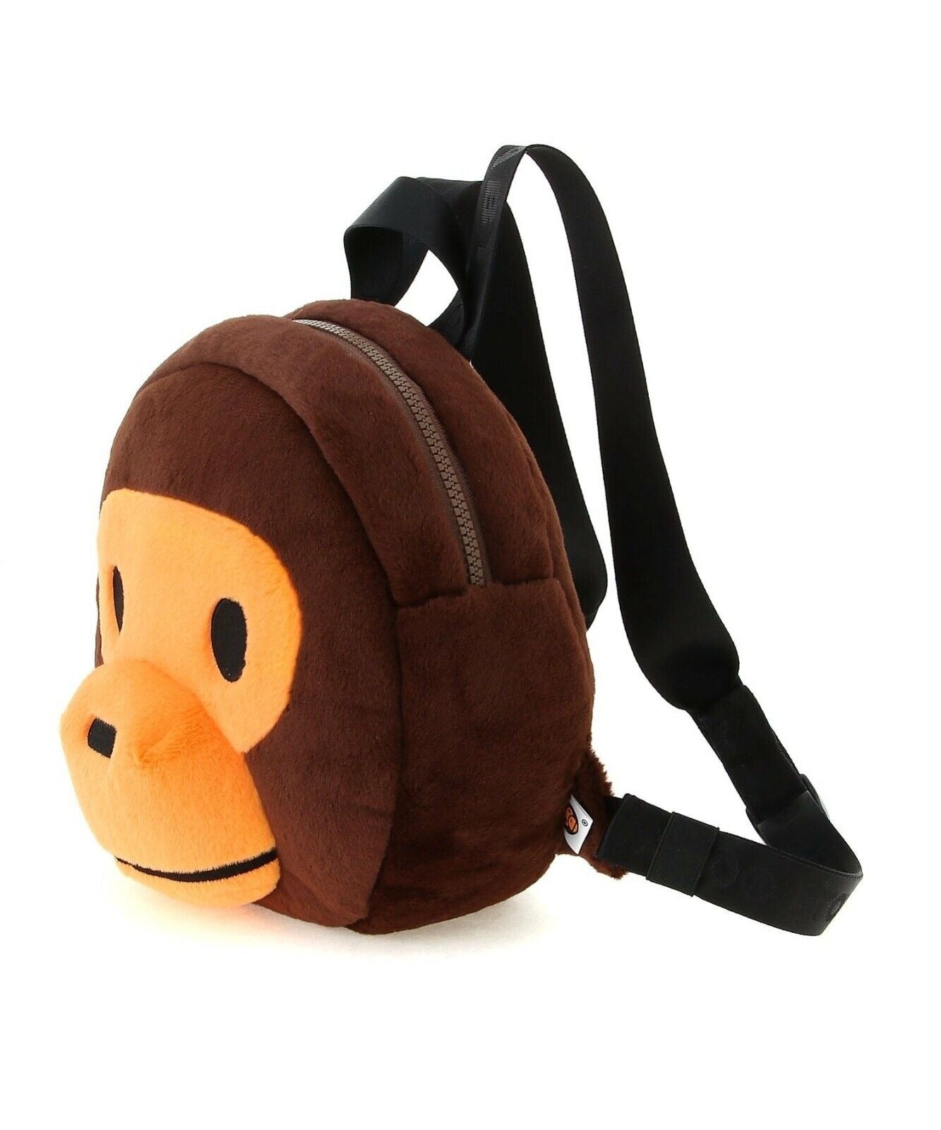 BAPE BABY MILO FACE PLUSH BACKPACK - BROWN