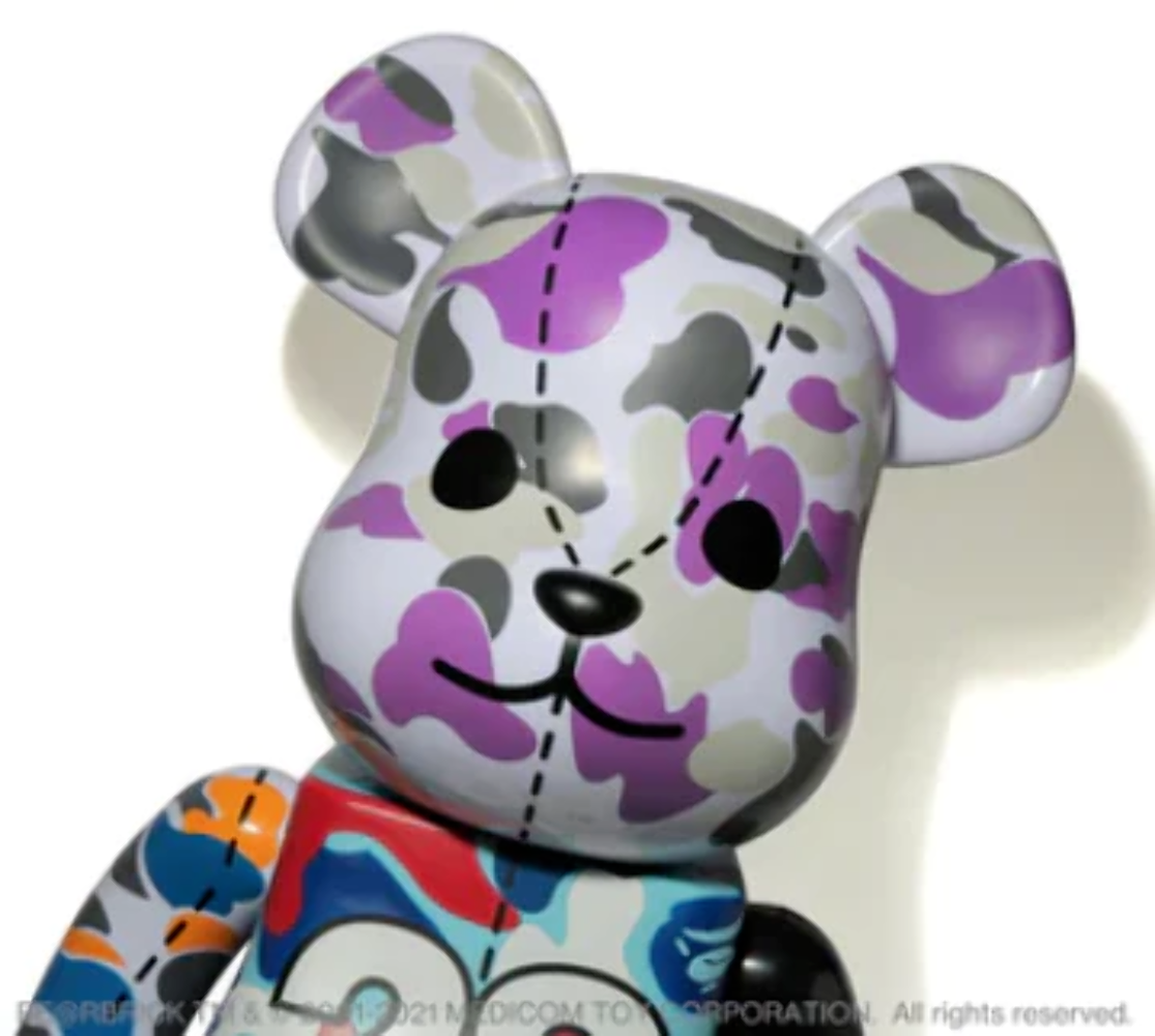 BEARBRICK X BAPE 28TH ANNIVERSARY CAMO #1 1000%