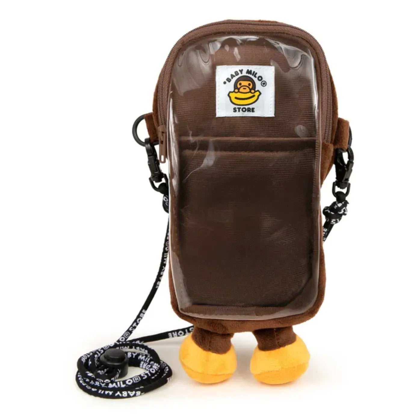 BAPE BABY MILO HAMBURGER PLUSH MOBILE BAG - BROWN (25SS)