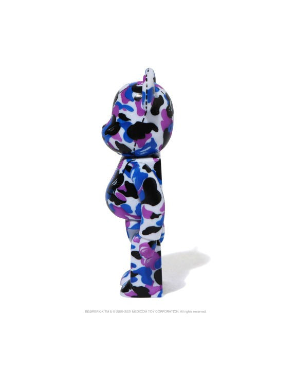 BEARBRICK X A BATHING APE 28TH ANNIVERSARY CAMO #2 100% - PURPLE/ BLUE/ BLACK