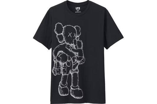 KAWS X UNIQLO CLEAN SLATE TEE - BLACK
