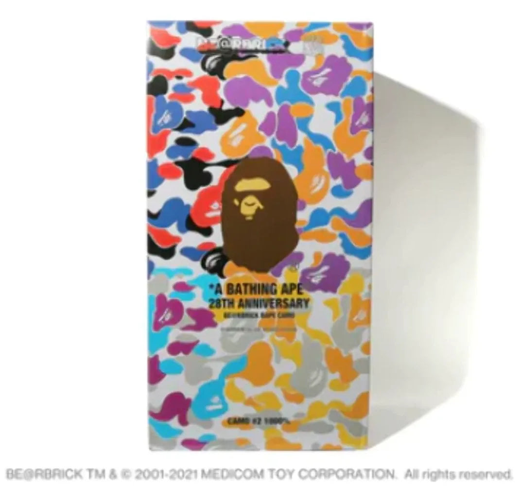 BEARBRICK X BAPE 28TH ANNIVERSARY CAMO #2 1000%