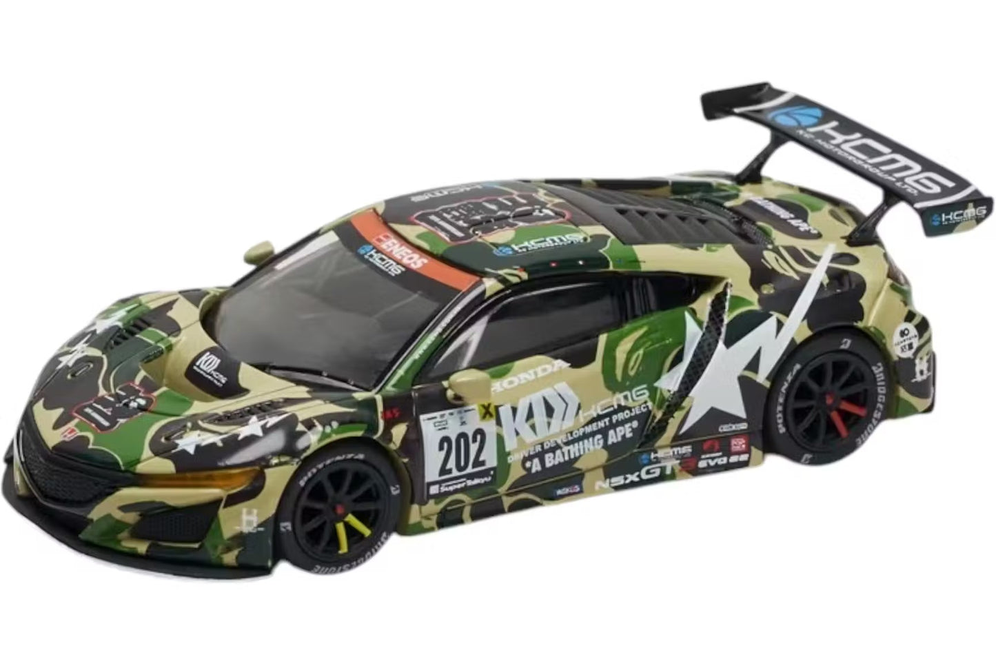 POP RACE 1:64 NSX GT3 EVO 22 BAPE DIECAST MODEL CAR