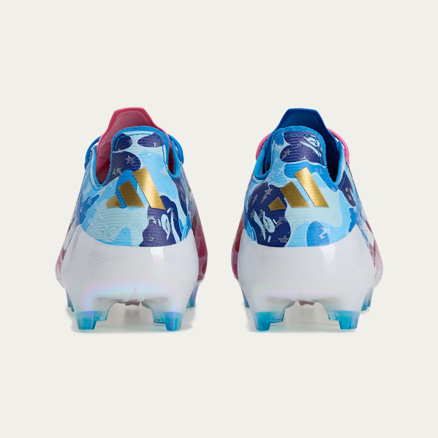 BAPE X ADIDAS F50 ELITE FIRM GROUND BOOTS - LIMITED-EDITION F50 ELITE BOOTS CLAD IN EFFERVESCENT BAPE GRAPHICS.