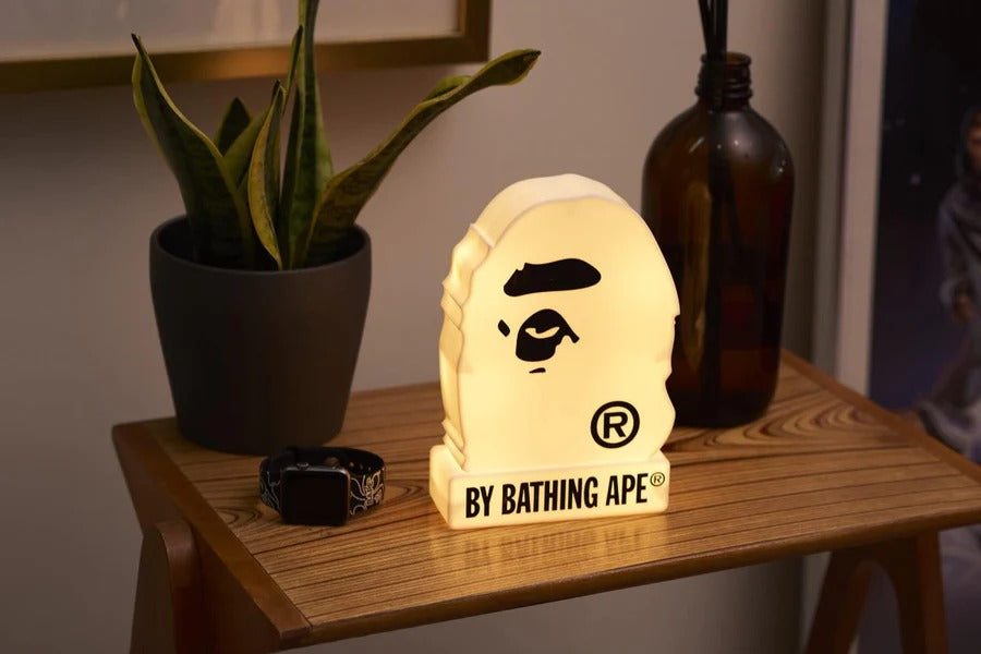 BAPE E-MOOK A BATHING APE 2023 S/S COLLECTION MAGAZINE W/ APE HEAD LED DESK LIGHT