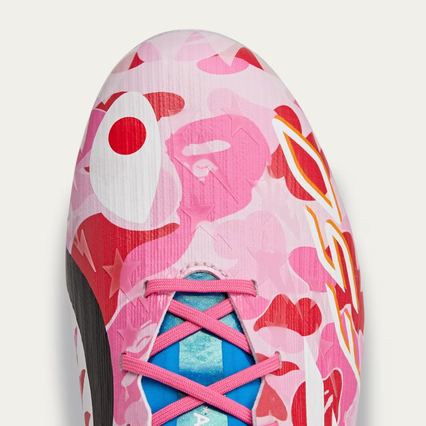 BAPE X ADIDAS F50 ELITE FIRM GROUND BOOTS - LIMITED-EDITION F50 ELITE BOOTS CLAD IN EFFERVESCENT BAPE GRAPHICS.