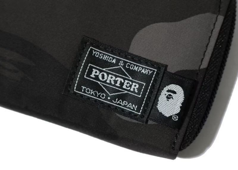 BAPE X PORTER COLOR CAMO MINI WALLET