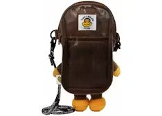 BAPE BABY MILO PLUSH MOBILE BAG - BROWN