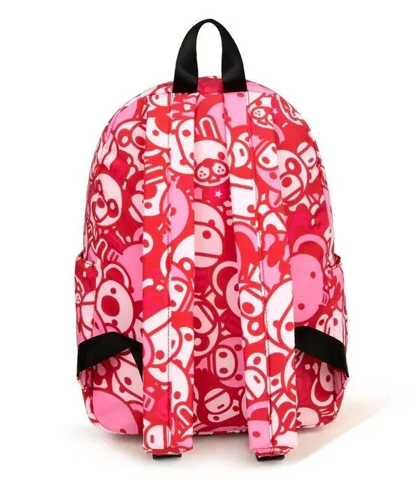 BABY MILO CAMO ALL FRIIENDS PRINT MEDIUM BACKPACK (SS23) - PINK