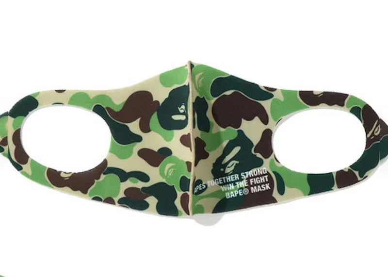BAPE A BATHING APE ABC CAMO MASK (3 PACK) BLUE, PINK, GREEN