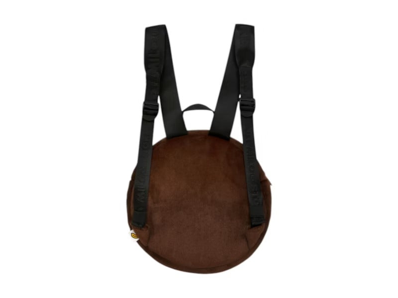 BAPE BABY MILO FACE PLUSH BACKPACK - BROWN